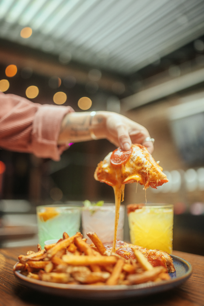 Food served at Greta Bar, serving street food inspired from all around the world from the Greta menu