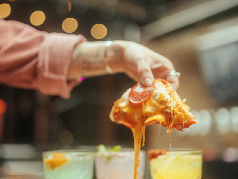 Food served at Greta Bar, serving street food inspired from all around the world from the Greta menu