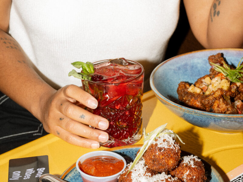 Food served at Greta Bar, serving street food inspired from all around the world from the Greta menu