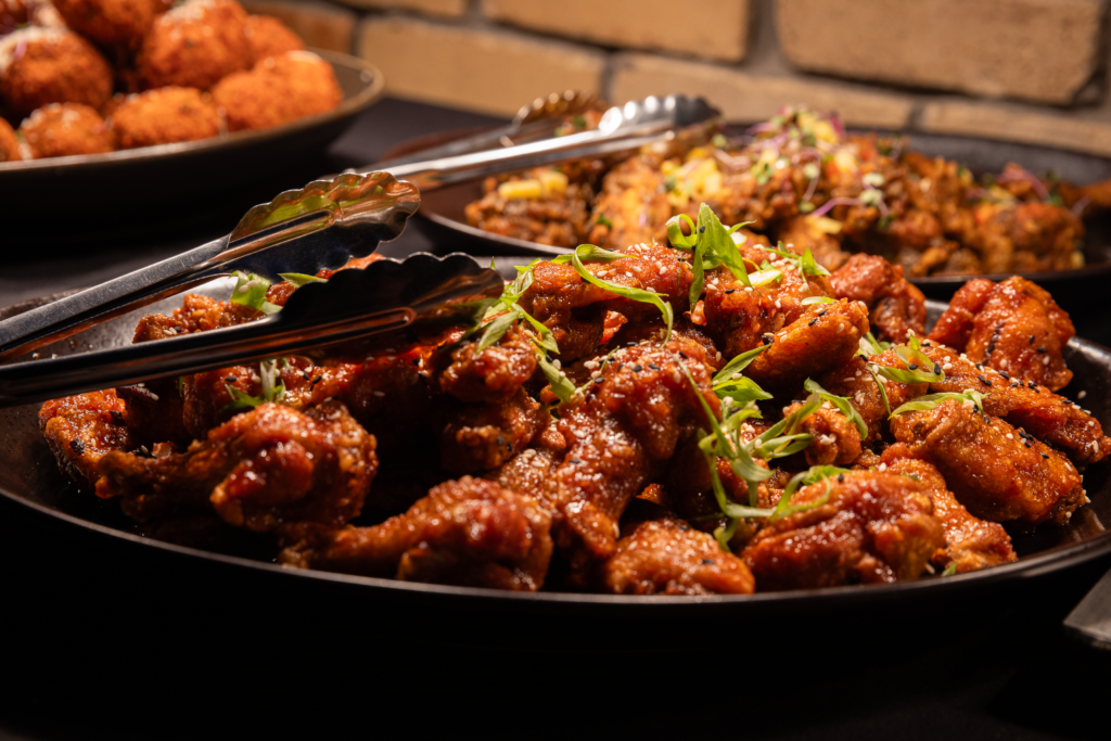 Food served at Greta Bar, serving street food inspired from all around the world from the Greta menu