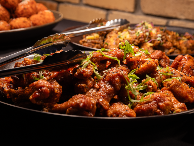 Food served at Greta Bar, serving street food inspired from all around the world from the Greta menu