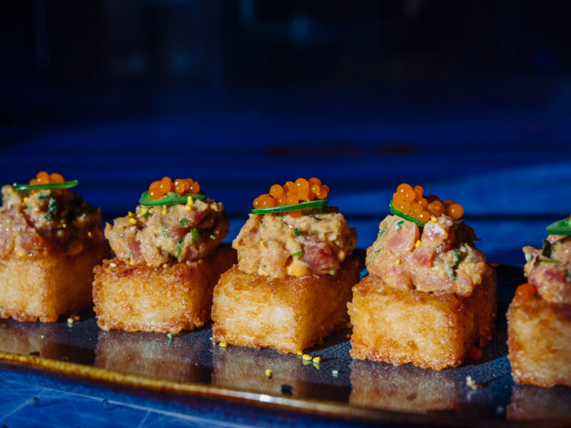 Food served at Greta Bar, serving street food inspired from all around the world from the Greta menu