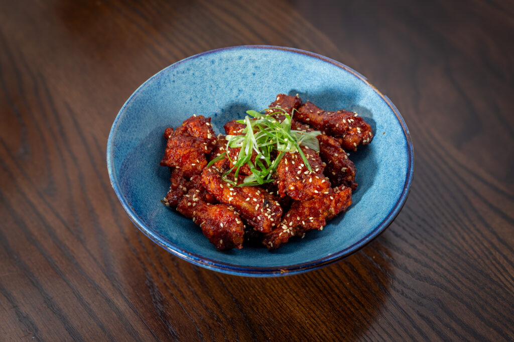 Food served at Greta Bar, serving street food inspired from all around the world from the Greta menu